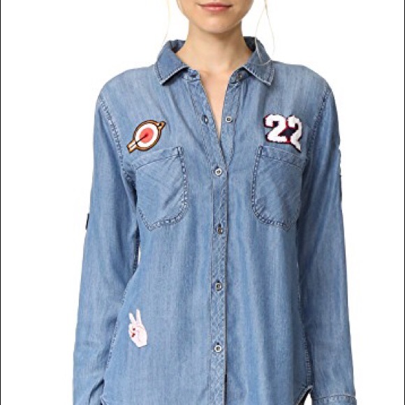 Rails blue shirt with patch - Picture 2 of 8